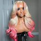 10A Customized Colored 250% Density 13x6 Lace Front Human Hair Wigs