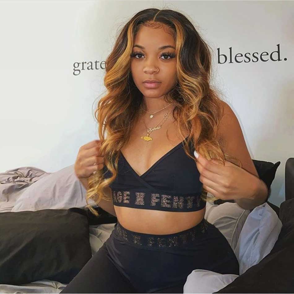 Hairstylist Works Double Drawn 5x5 Glueless Human Hair Wigs Body Wave Highlight Ombre Colored Wigs