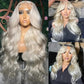 10A 250% Density Platinum Colored 13x6 Lace Human Hair Wigs