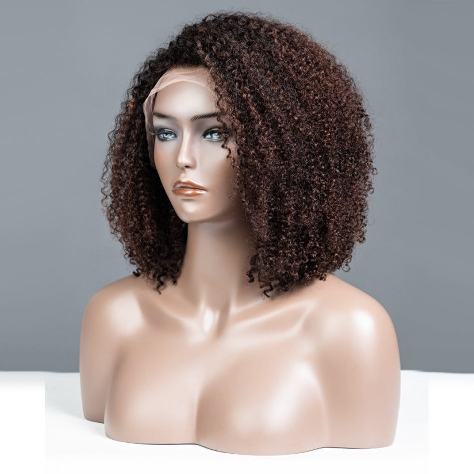 Low-key Highlight Brown Colored Glueless Lace Wigs Ready To Wear
