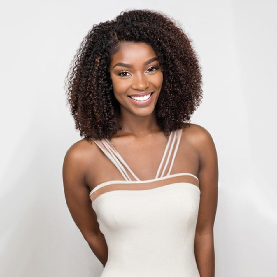 Low-key Highlight Brown Colored Glueless Lace Wigs Ready To Wear