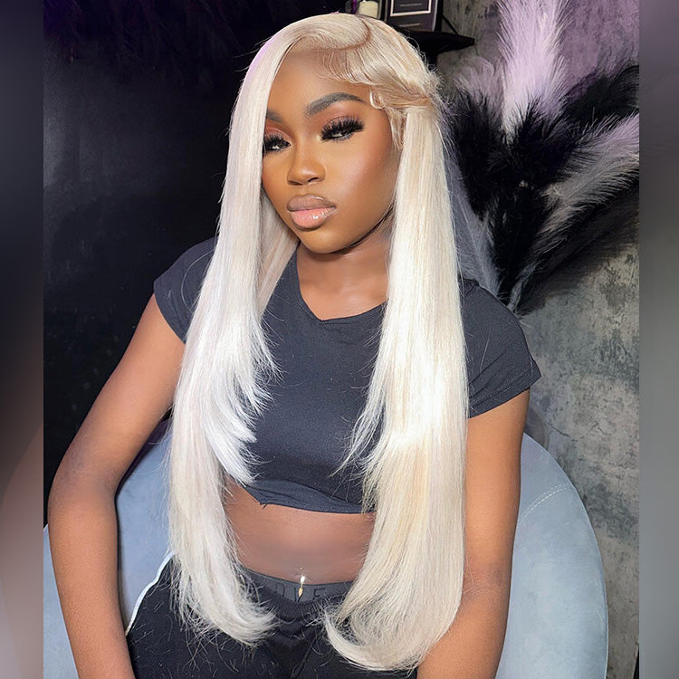 10A 250% Density Light Blonde Colored 13x6 Lace Human Hair Wigs
