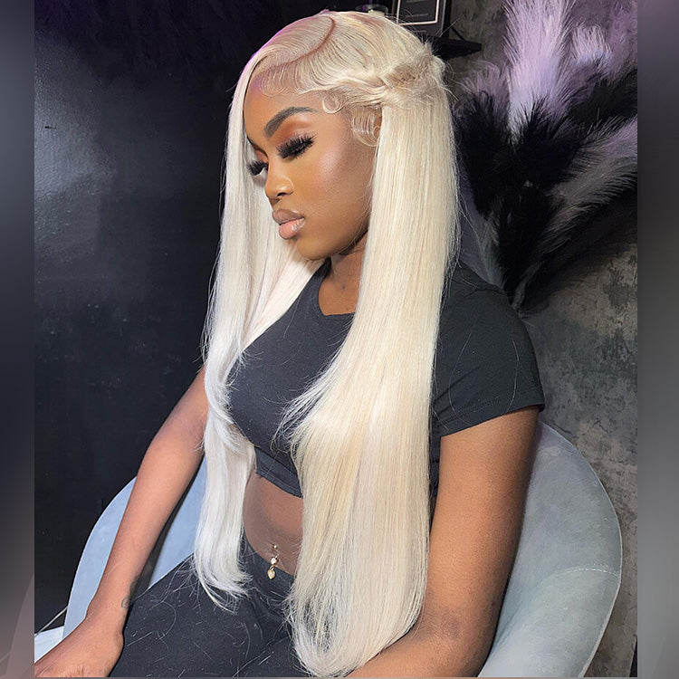10A 250% Density Light Blonde Colored 13x6 Lace Human Hair Wigs
