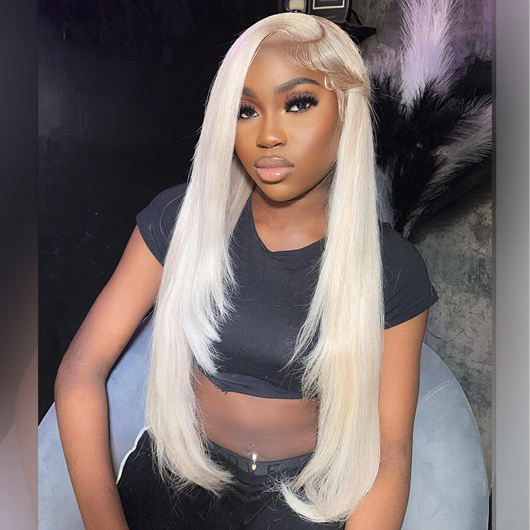 10A 250% Density Light Blonde Colored 13x6 Lace Human Hair Wigs