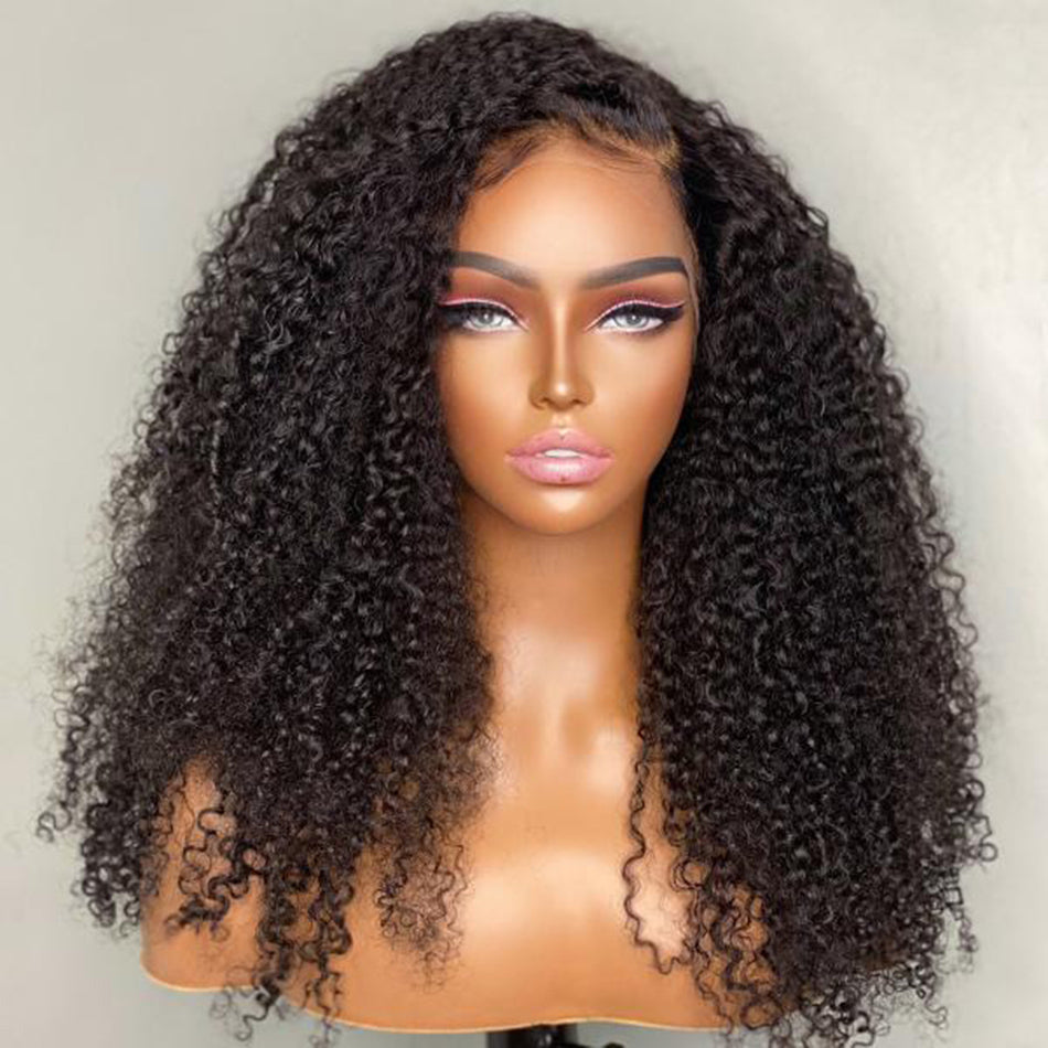 Premium 10A Transparent 13x6 Lace Front 6x5 Glueless Afro Kinky Curly Human Hair Wigs