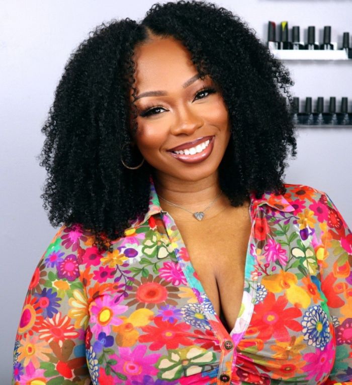 Kinky Curly Seamless V-Part Wig