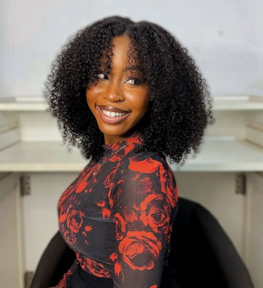 Natural Curly Seamless V-Part Wig Can Be Weared No Leave Out, No Crochet