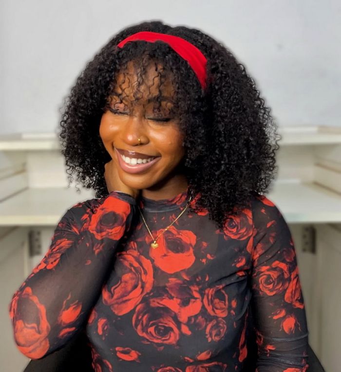 Natural Curly Seamless V-Part Wig Can Be Weared No Leave Out, No Crochet