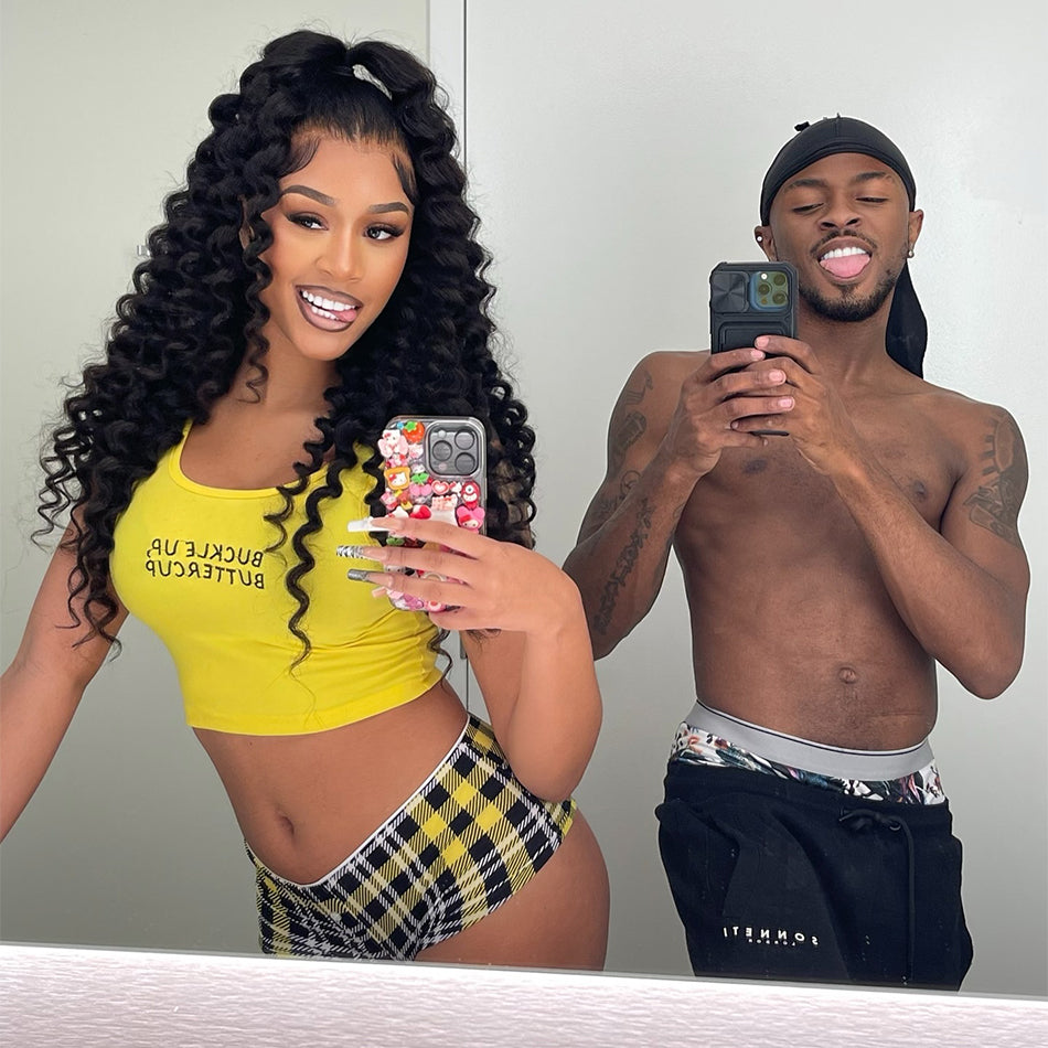 Wand Curl Lace Front Human Hair Wigs Glueless Wigs